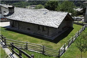 Pietra Di Morgex Quartzite Roof Tiles, Pietra Di Morgex Grey Quartzite Roof Tiles