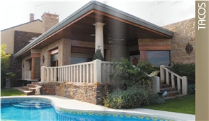 Slate Cultured Stone Wall Cladding, Pizarra Del Ladrillar Slate Cultured Stone