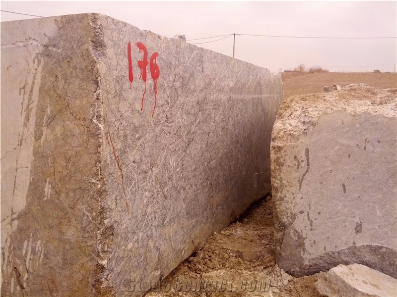 Grey Lido Marble Blocks, Grey Lido Carnico Light Marble