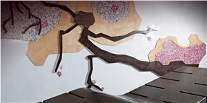 Natural Stone and Glass Mosaic Hanami XL