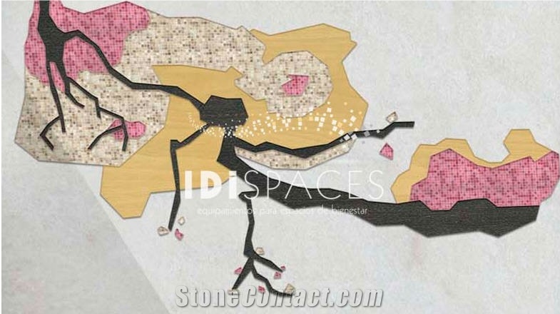 Natural Stone and Glass Mosaic Hanami XL