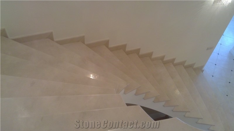 Botticino Classico Marble Stairs