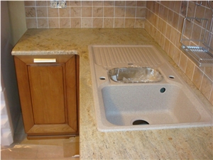Golden Oak Extra Granite Kitchen Countertop