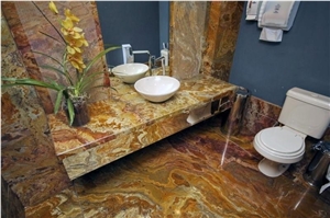Multicolor Onyx Bathroom Design Multicolor Onyx Bathroom Design
