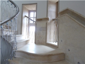 Beauharnais Beige Limestone Stairs