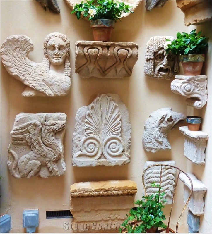 Cotswold Stone Decorative Garden Urns, Cotswold Beige Limestone Flower Pot