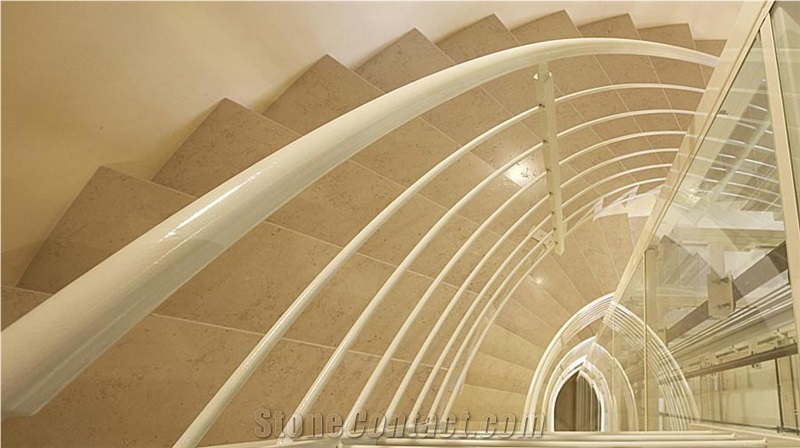 Chiampo Serpeggiante Limestone Stairs