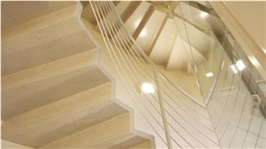 Chiampo Serpeggiante Limestone Stairs