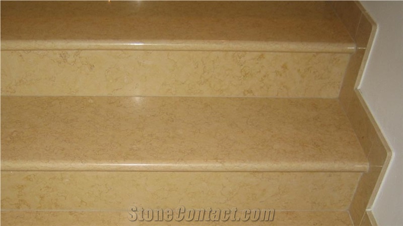Giallo Silvia Oro Marble Stairs, Silvia Oro Yellow Marble Stairs