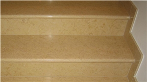 Giallo Silvia Oro Marble Stairs, Silvia Oro Yellow Marble Stairs
