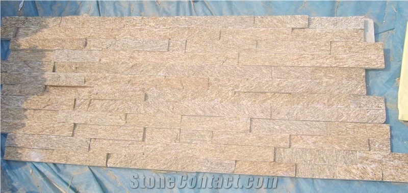 Hot Selling Slate Wall Cladding Stone, ;quartzite Brown Slate Wall Cladding