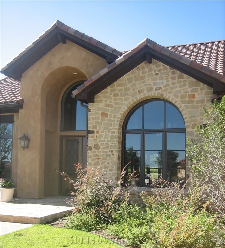Autumn Blend, Sawn Chop: Grey Mortar, Flush Joint, Random Pitched Ends/Faces