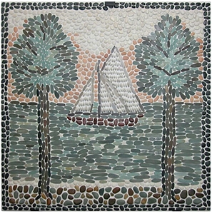 Pebble Stone Specially Designed Wall Mosaic