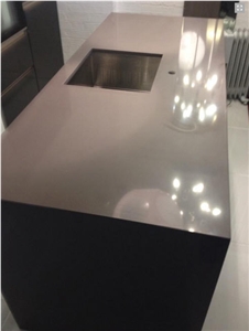 Compac Dim Grey Quartz Kitchen Worktop