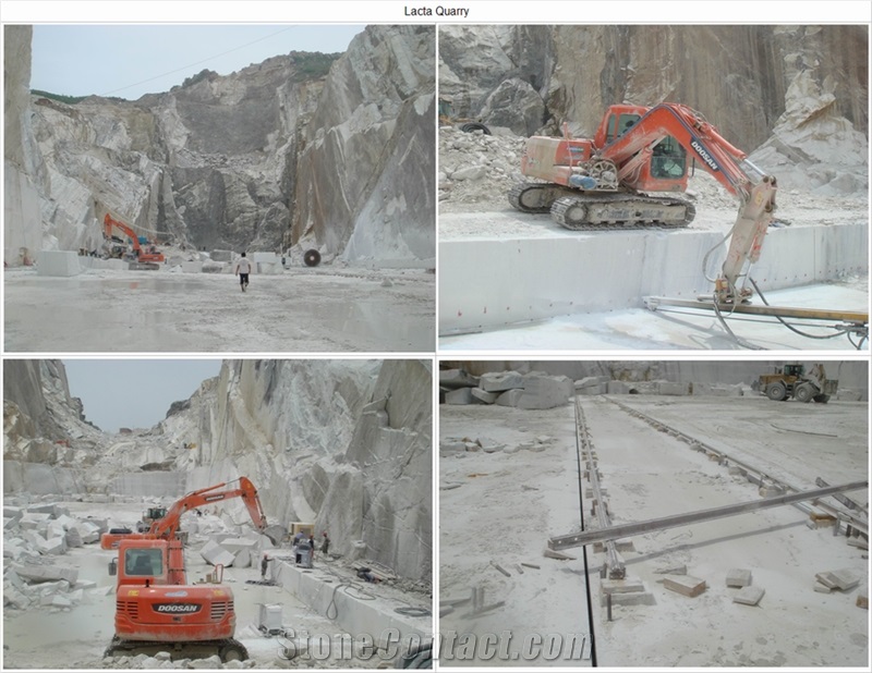 Lacta White Marble Slabs, Tiles