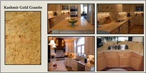 Indian Kashmir Gold Granite Countertops
