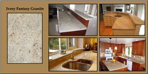 Ivory Fantasy Granite Countertops, Ivory Fantasy Yellow Granite Countertops