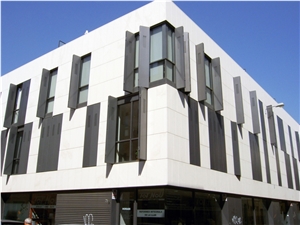 Crema Capri Limestone Walling, Facade Capri Creme Honed Finish