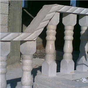 Jerusalem Gold Grey Limestone Balustrades, Jerusalem Gold Grey Beige Limestone Balustrades