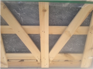 Tumbled Bluestone Marble Pattern Slabs & Tiles, Turkey Grey Marble