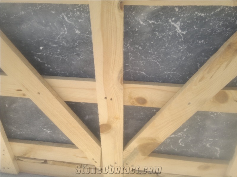 Tumbled Bluestone Marble Pattern Slabs & Tiles, Turkey Grey Marble