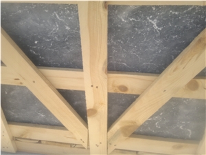 Tumbled Bluestone Marble Pattern Slabs & Tiles, Turkey Grey Marble