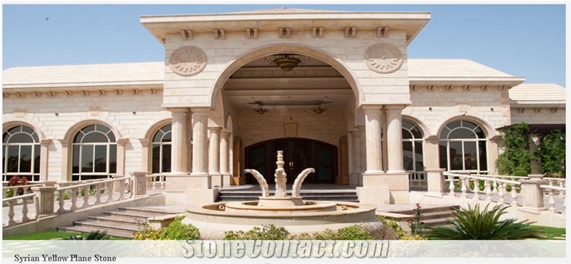 Syrian Desert Gold Limestone Walling, Masonry