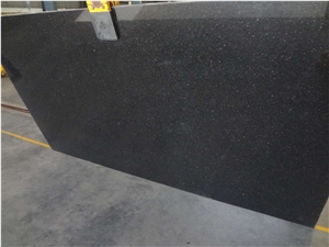 Black Galaxy Granite Slab, India Black Granite