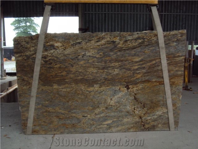 Gold Platinum Granite Slabs & Tiles, Giallo Platinum Granite