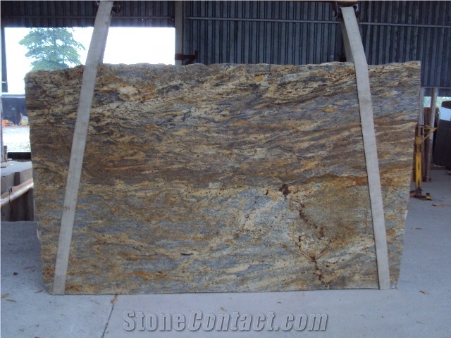 Gold Platinum Granite Slabs & Tiles, Giallo Platinum Granite