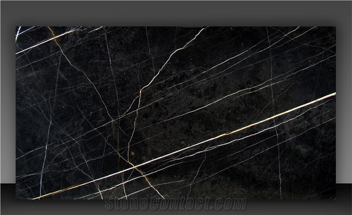 Laurent Black Marble Slabs & Tiles, Nero St Laurent Black Marble