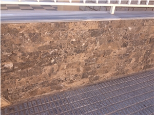 Rustic Dark Emperador Marble Wall Cladding