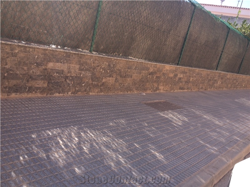 Rustic Dark Emperador Marble Wall Cladding