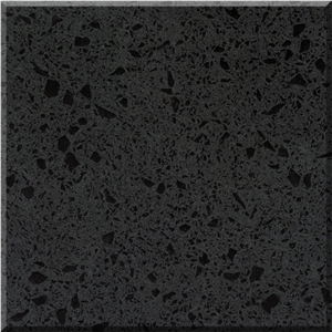 ESYL3009 Black Quartz Tiles Slab