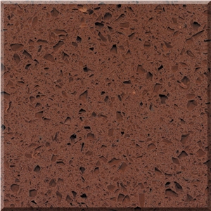 ESYL7010 Brown Quartz Tiles Slab