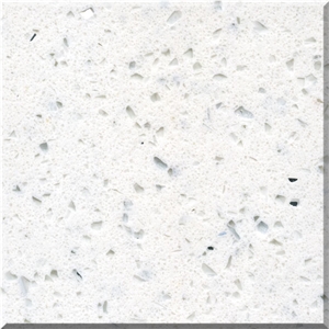 Pearl White Quartz Slab