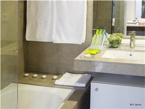 Ataija Azul Limestone Hotel Troia Project Bathroom Design