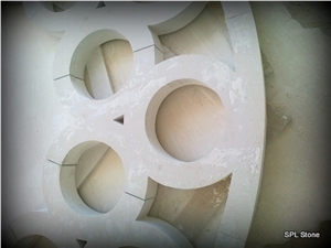 Ataija Cream Limestone Window Frame Real Abadia Hotel Project