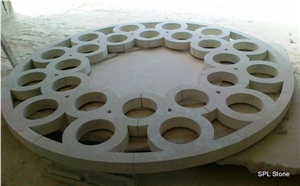 Ataija Cream Limestone Window Frame Real Abadia Hotel Project