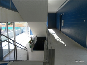 Moleanos Beige Limestone Hotel Project Stairs