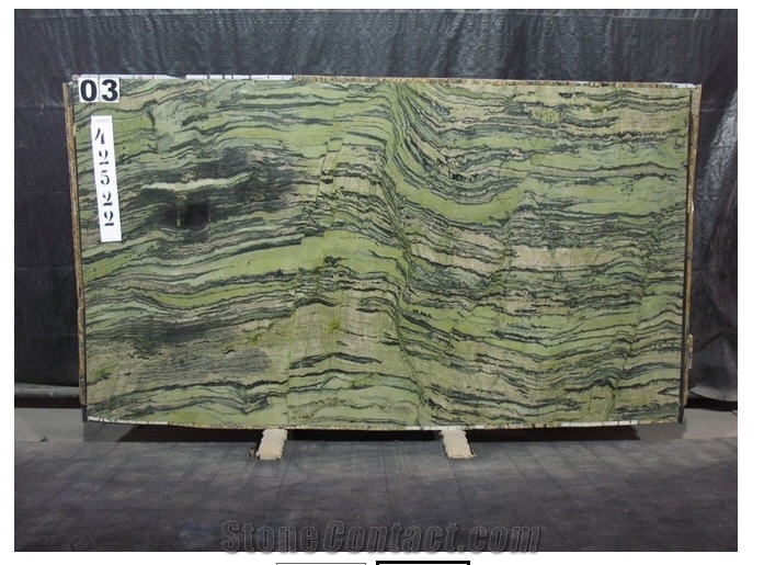 Verde Bamboo Green Quartzite Slabs & Tiles