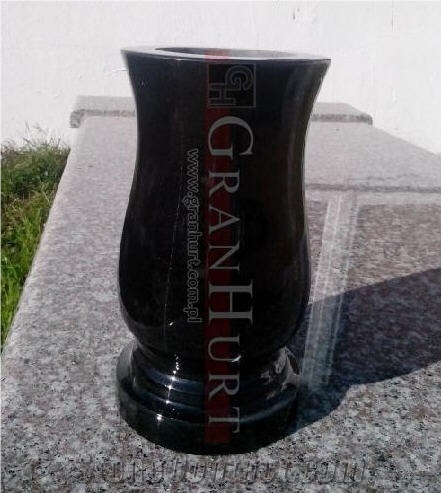 Shanxi Black Granite Vases