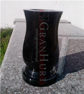 Shanxi Black Granite Vases