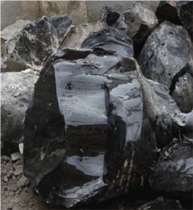 OBSIDIAN, Black Obsidian, Rough Obsidian Slabs & Tiles, Obsidian Black Quartzite Slabs & Tiles