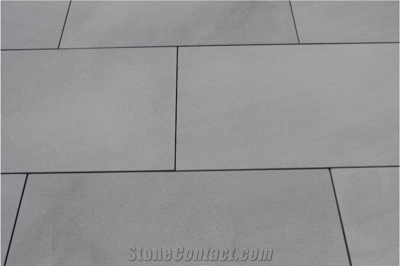 Ashen Grey Sandblasted Six Sided Machine-cut