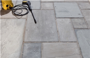 Kandla Grey Sandstone Patio Pattern