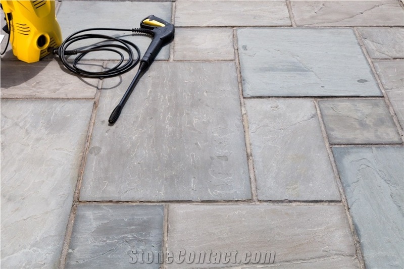 Kandla Grey Sandstone Patio Pattern