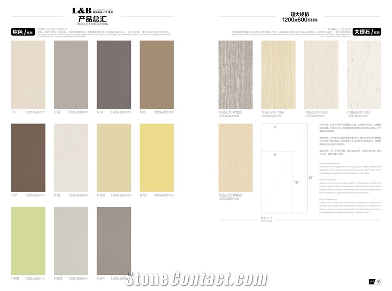 Porcelain Lamina Facade Tile 600x1200x4.8mm