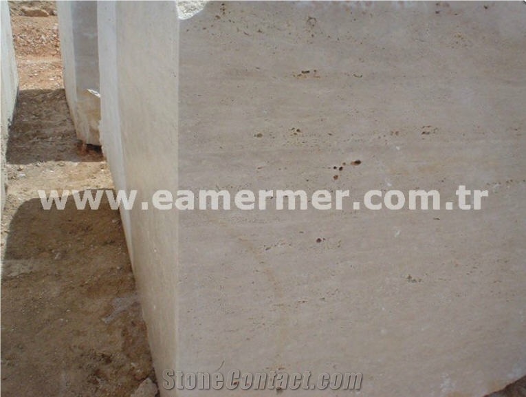 Turkey Cream Travertine Blocks, Turkey Beige Travertine