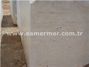 Turkey Cream Travertine Blocks, Turkey Beige Travertine